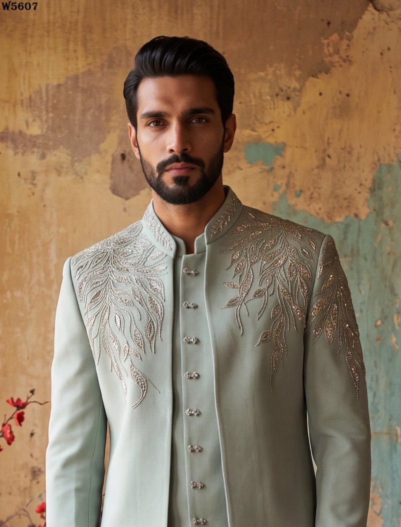 Outluk Wedding Vol 56 Lachaka Hand Work Designer Jodhpuri Suit